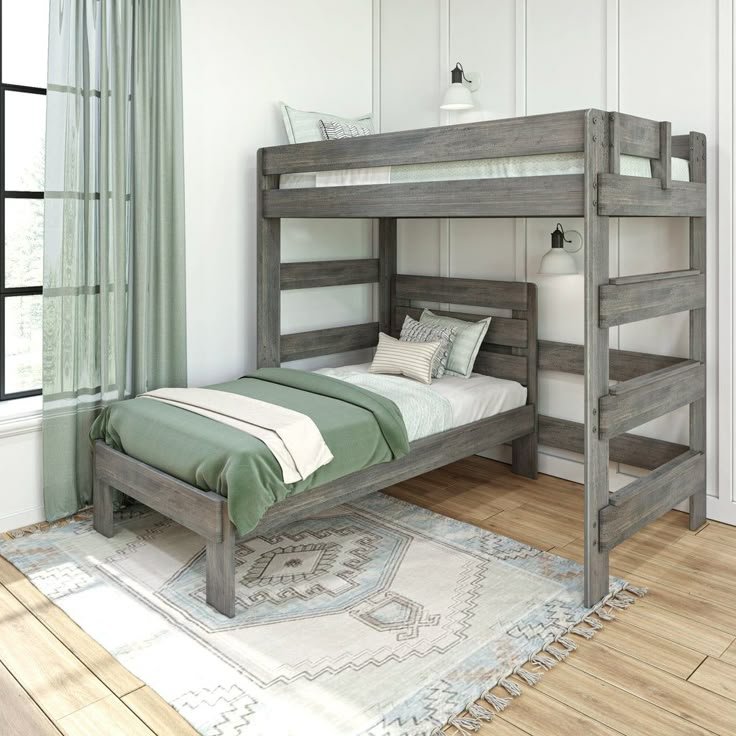 L-Shaped Bunk Bed