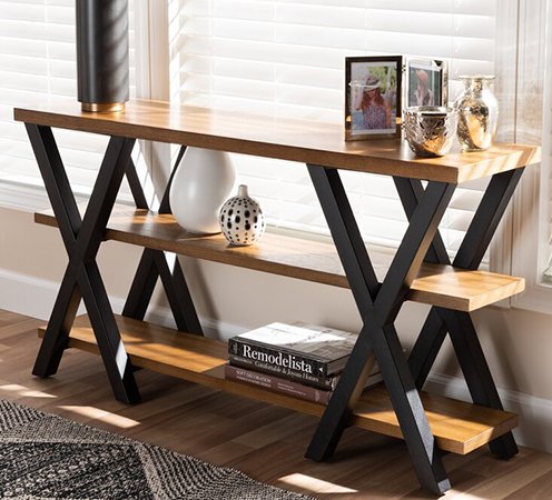 Industrial Wooden Console Tables