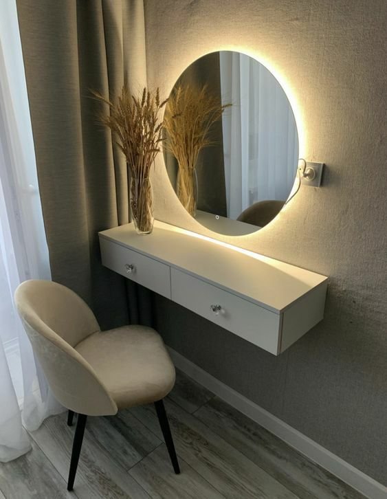 Wall-Mounted Dressing Table
