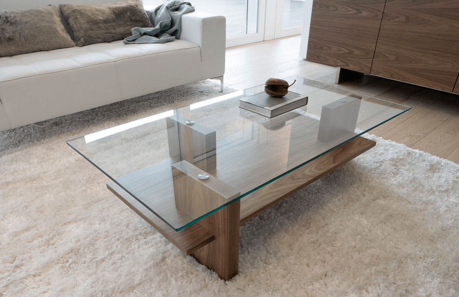 Glass-Top Coffee Table