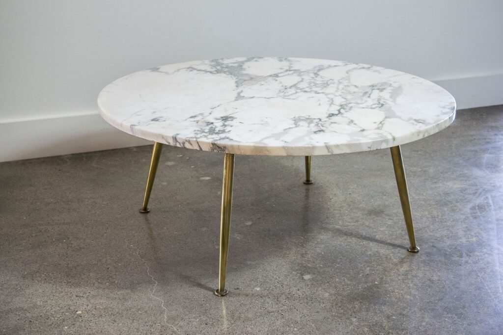 Marble-Top Coffee Table
