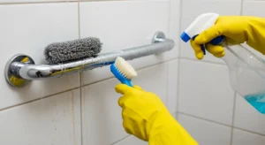 Clean Shower Door Tracks