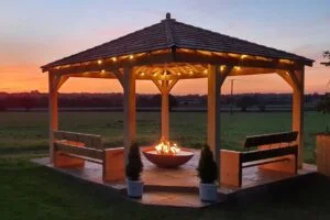 Sunset + custom Gazebo