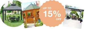 custom gazebo - 15% off